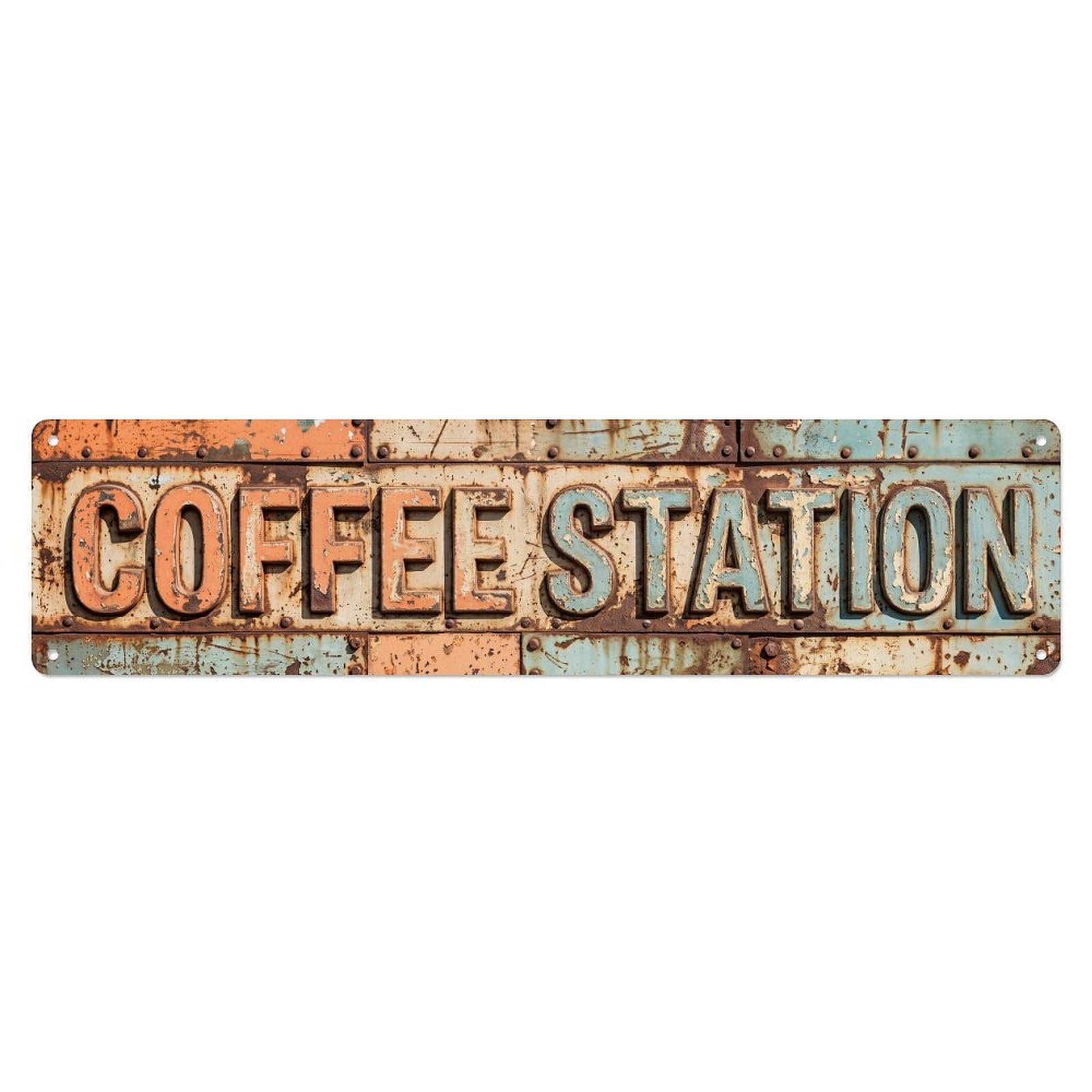 Coffee Station Home Metal Tin Sign