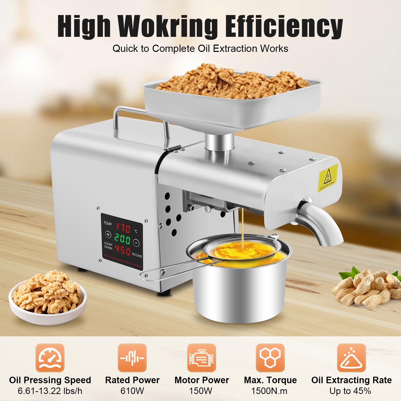 MACHINE DE PRESSE à Huile Automatique Expulseur D'huile Commercial