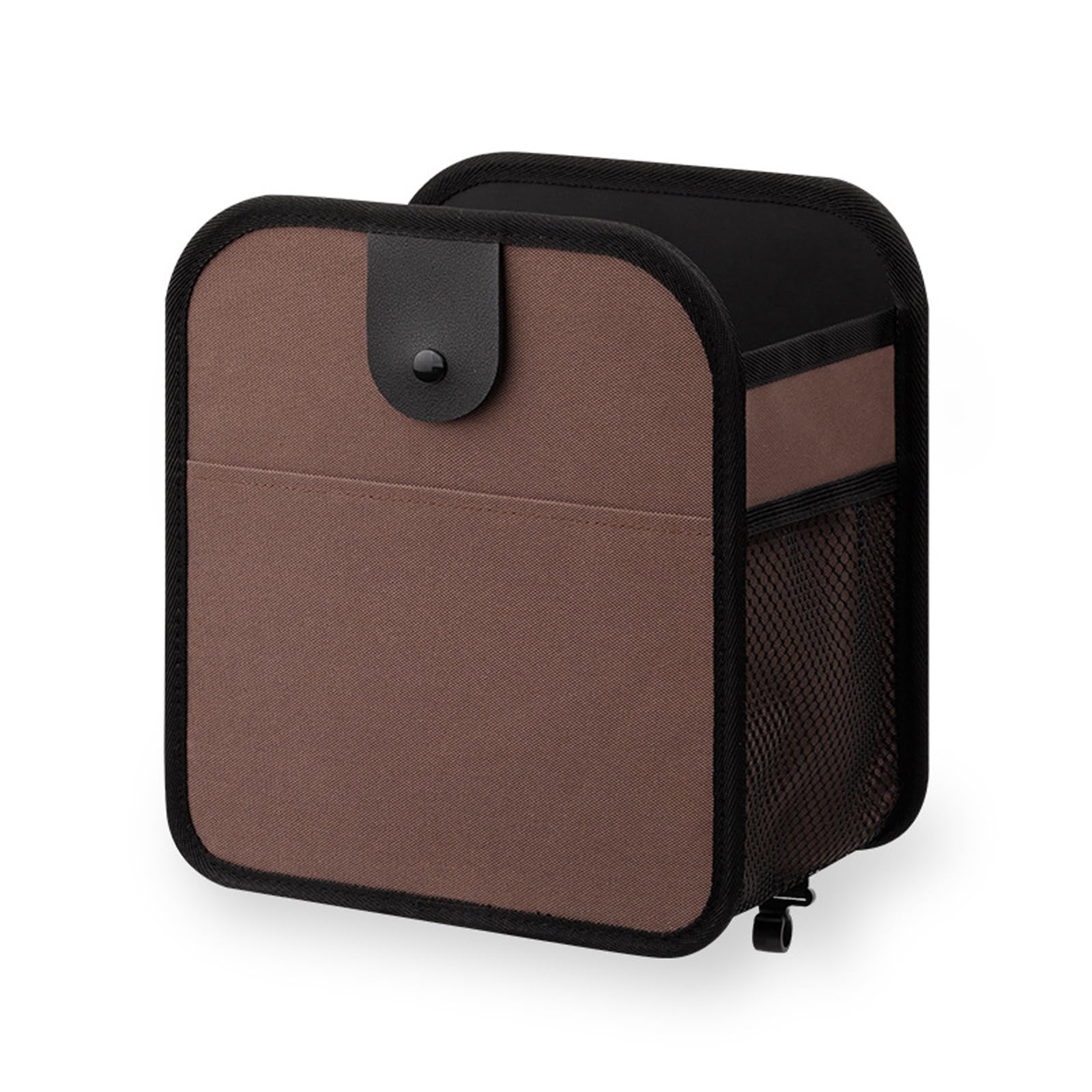 Hsioluted Multipurpose Vehicle Waste Bag with Stretchable Opening and Pocket Organizes Trash and Small Items Efficiently University Fabric Car Cart