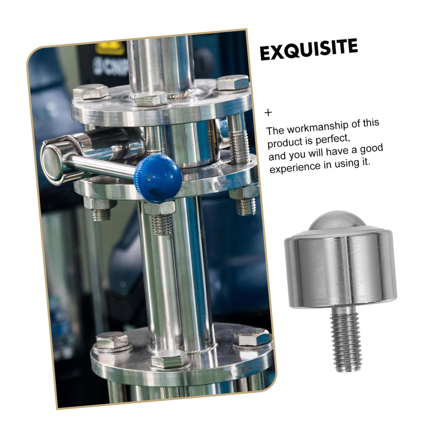 FUNOMOCYA Ball Drive Bearings Ball Bearing Roller Universal Roller Bearing Thread Stem Roller Ball Transfer Bearing Ball Transfer Unit Swivel Ball Casters Caster Wheels Steel Silver