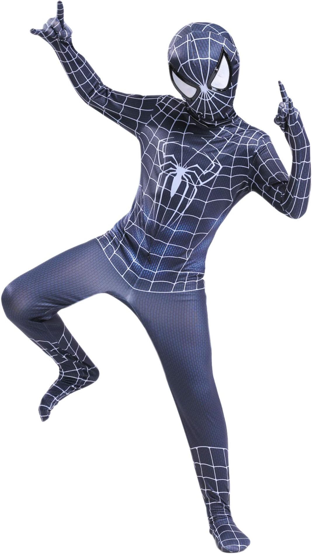 The Kids Bodysuit Marvel Superhero Series Captain America Iron Spiderman Black Spiderman Lycra Spandex Halloween Cosplay Costumes