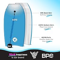 Vista 4 de BPS Tabla de Bodyboard "Shaka" de Nueva Zelanda para Todas las Condiciones de Olas - Ligera con Núcleo de EPS, Parte Inferior Lisa de HDPE, Tablas
