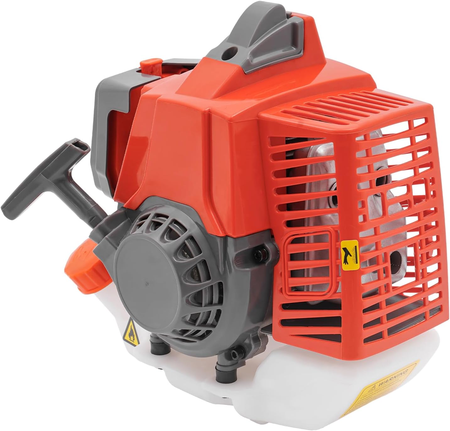 63cc 2-Stroke Gasoline Engine, 3HP 7500RPM Horizontal Shaft with Clutch, for Lawn Equipment, Weed Whacker, Tillers, Industrial Machinery