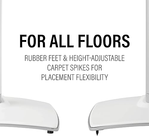 Miniatura 8 de Sanus Soporte de altavoz para altavoces Sonos Era 100 – Soporte individual de altura ajustable con fácil instalación de 3 pasos – Incluye pies de