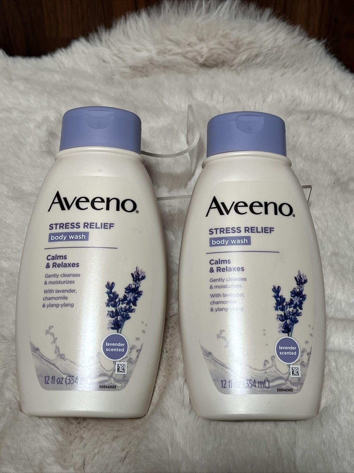 AVEENO Active Naturals Body Wash, Stress Relief 12 oz (Pack of 2)
