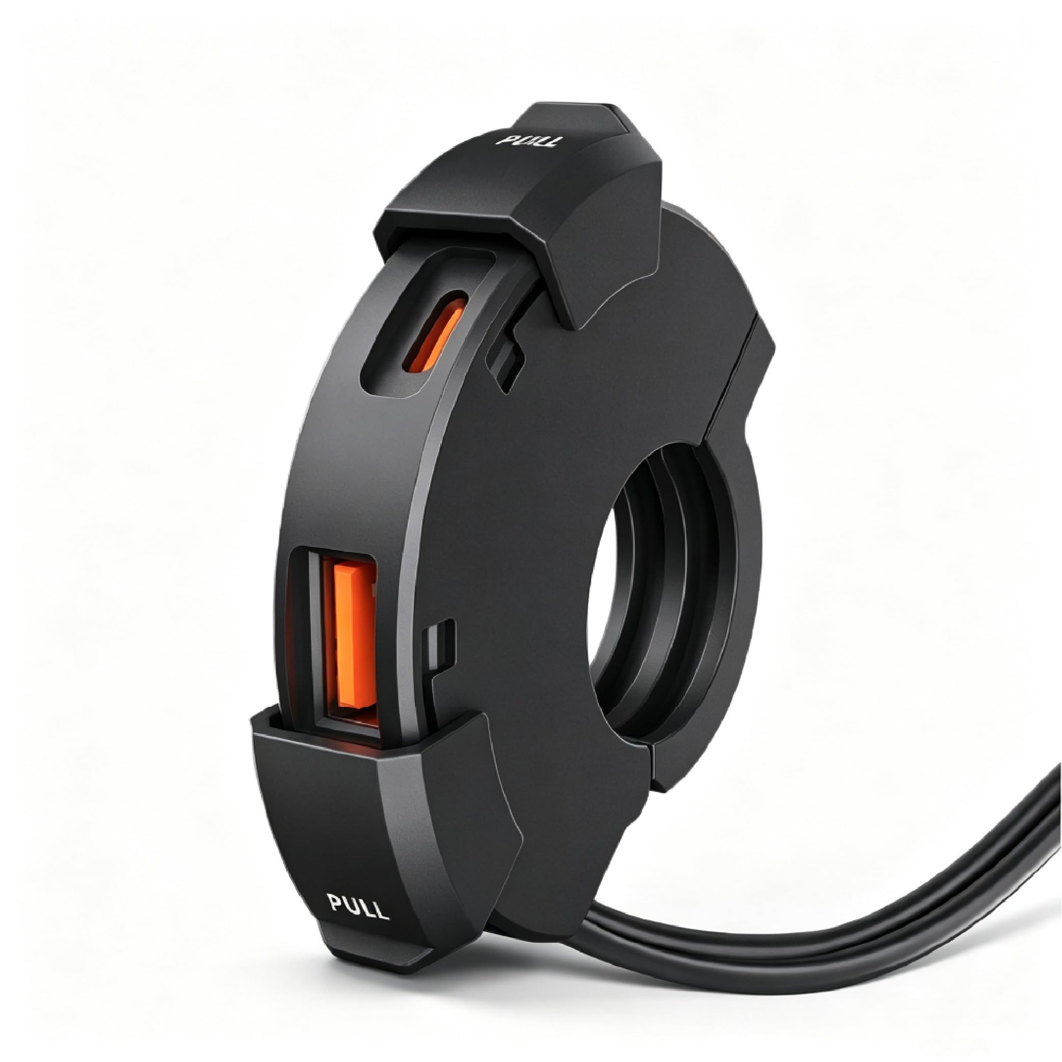 WKZSVLP Motorbike Phone Charger for CBF 150 250 500 2006-2007, Dual USB-C and USB-A Fast Charging, 22-25mm Handlebar Fit with Dust Cover