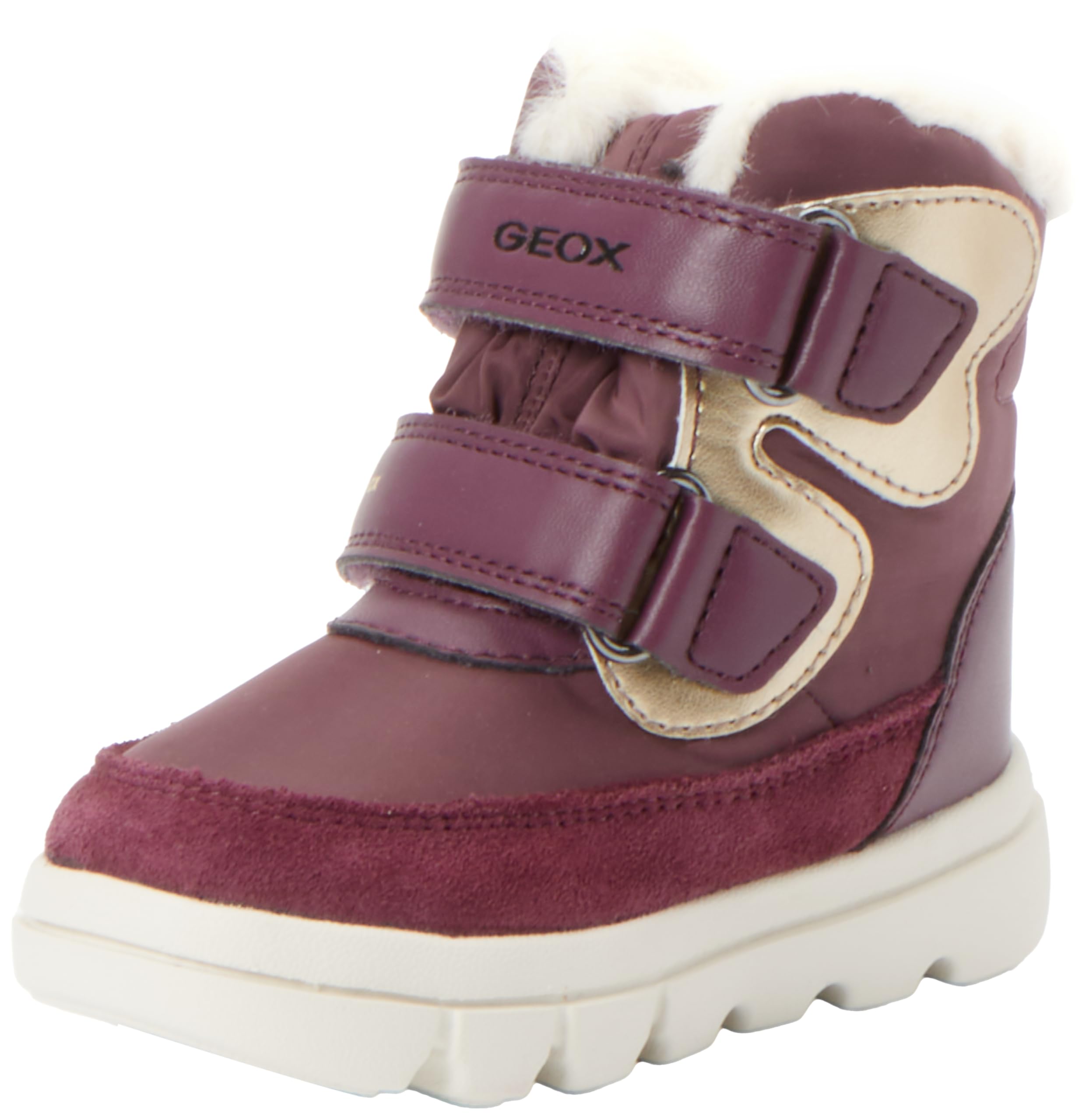 Geox Girls' B Willaboom Girl B A Ankle Boot, Prune Platinum, 6 UK