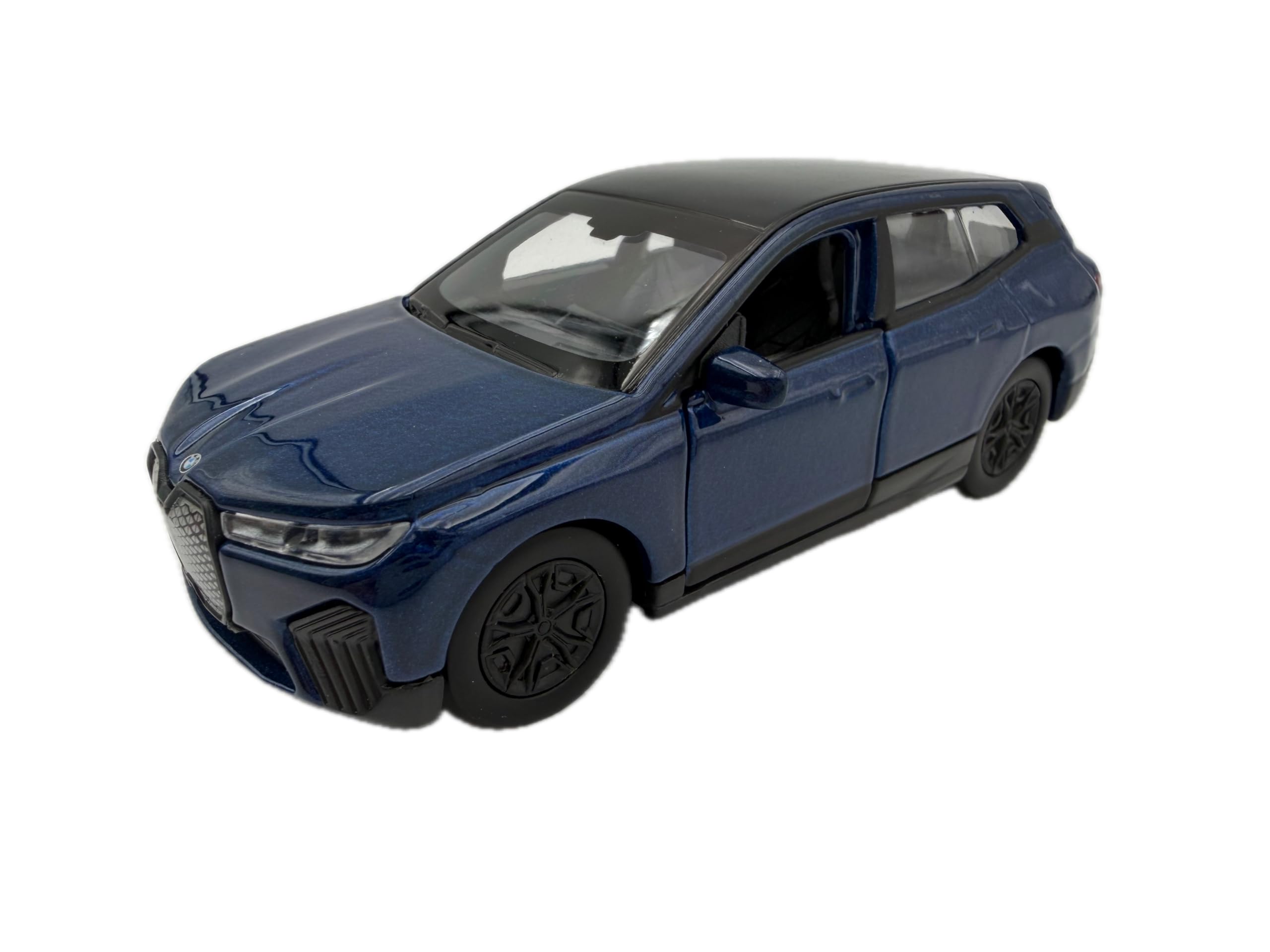 DROMADER BMW iX model car 1:39, blue - Detailed collector's model Welly | Miniature vehicle
