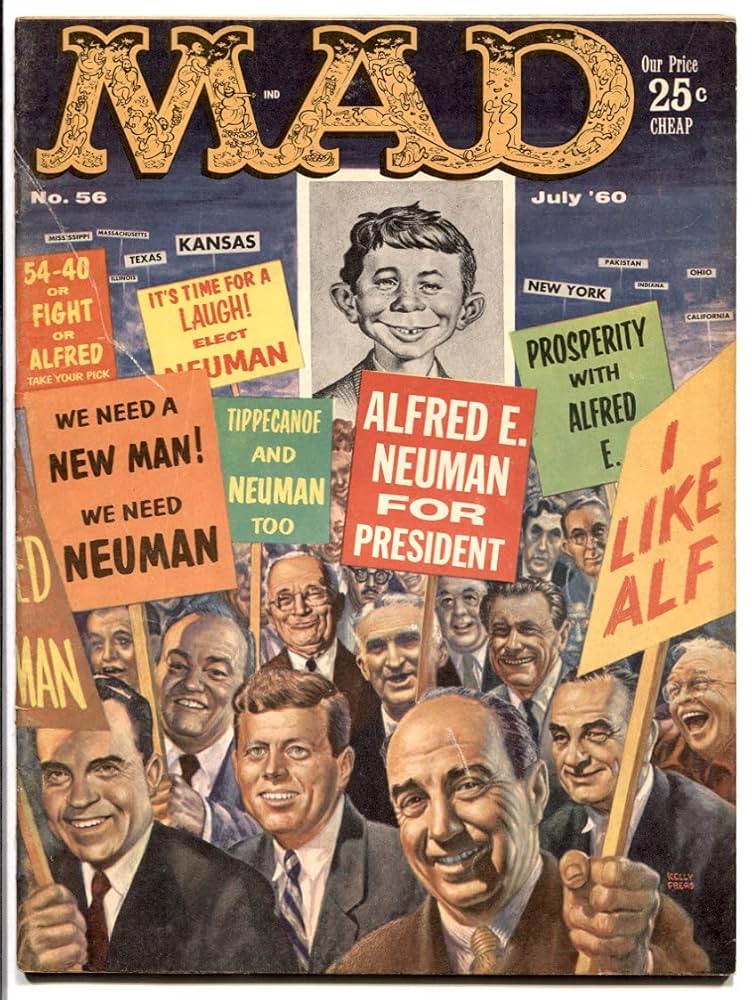 激レアビッグサイズ　MAD ALFRED E NEUMAN マッドマガジン　壁掛 MAD MAGAZINE #46-GREAT COVER-ALFRED E. NEUMAN-1959-VG | eBay