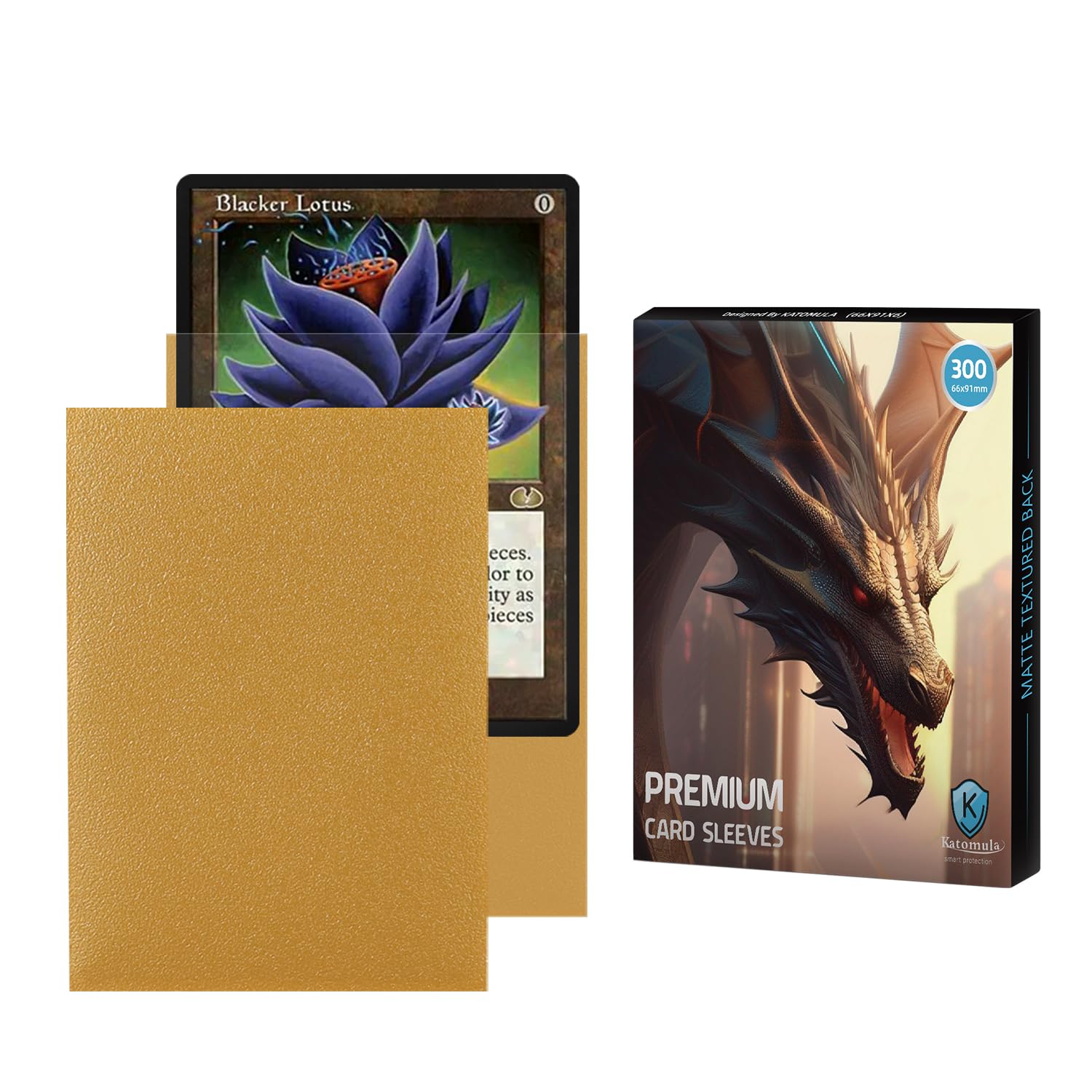mtg スリーブ Amazon.com: Gold MTG Card Sleeves 300CT, Matte Textured Back Card