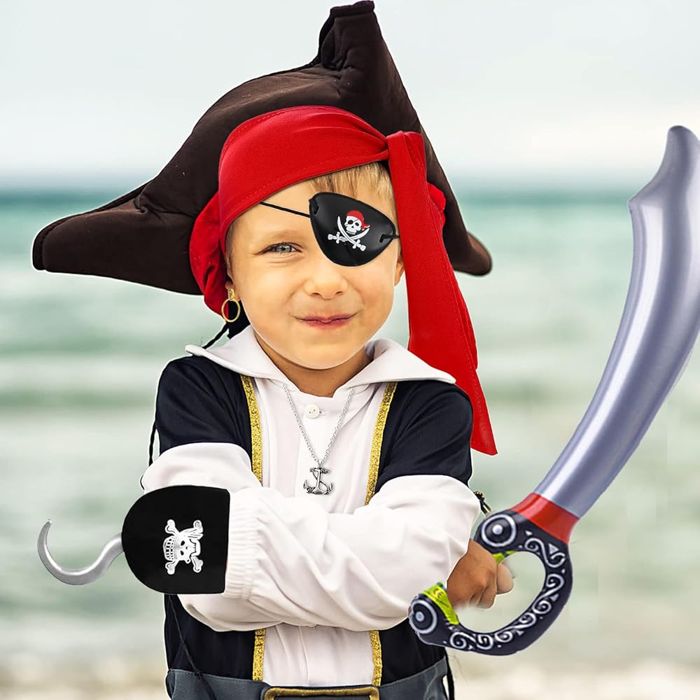 Amazon.com: Glynisyz Halloween Pirate Accessories Set