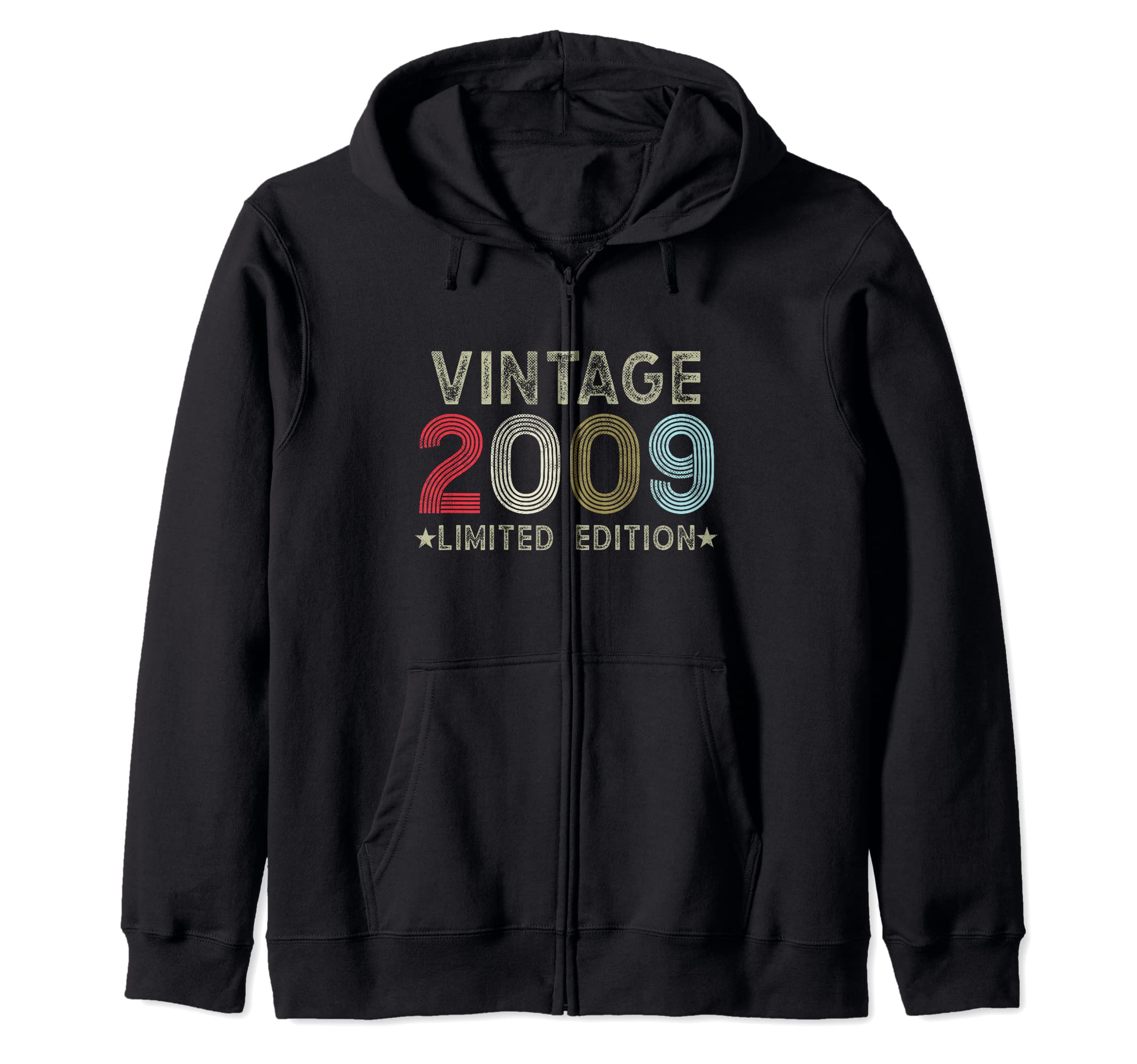 2009 Vintage Limited Edition Retro Birthday StoreVintage 2009 Limited Edition 14 Year Old Retro 14th Birthday Zip Hoodie