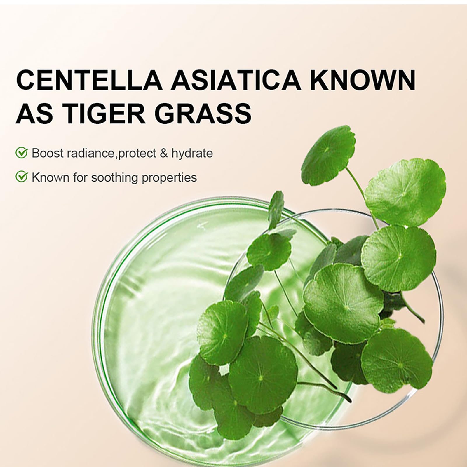 CC Cream, krem CC z Centella Asiatica do korekcji kolorów, całkowicie kryjący podkład, nawilżający korektor