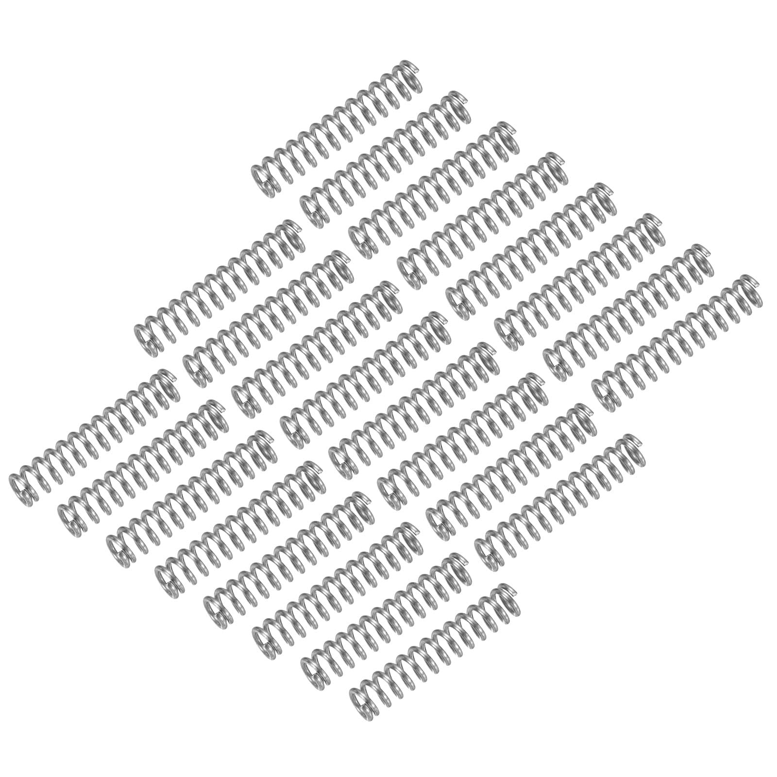 uxcell 25Pcs Compression Spring, 304 Stainless Steel 8mm OD 0.8mm Wire 15mm Length Mechanical Spring for Shop Home Repair Project, Silver Tone — Amazon image 18