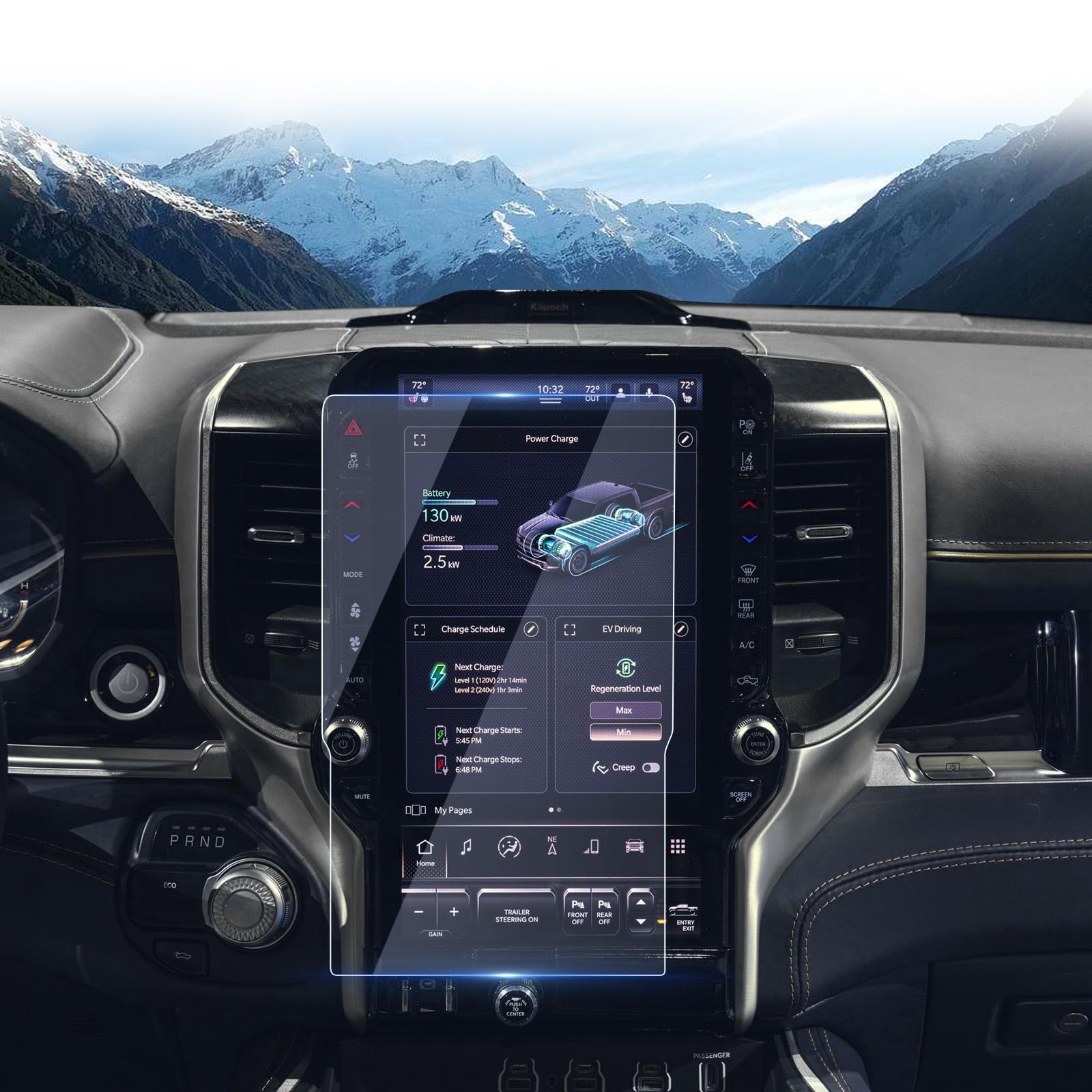 LUWU 2025 RAM 1500 Screen Protector for 2025 RAM 1500 Accessories 2025 RAM 1500 Laramie/Rebel/Limited/Limited Longhorn/Tungsten 14.5" Uconnect