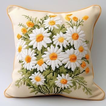 Amazon | 刺しゅうキット クッション フラワーズ DIY クロスステッチ