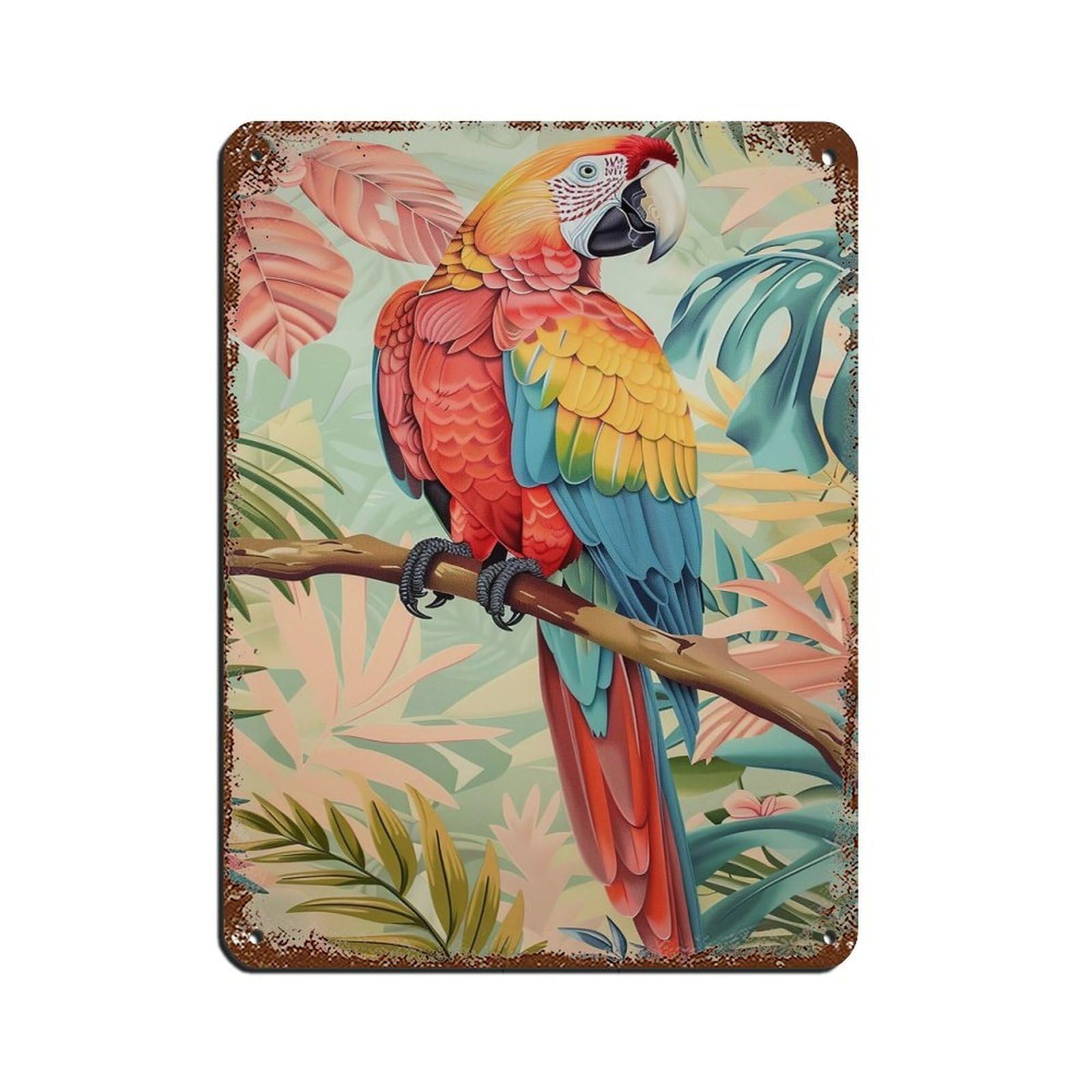 Matisse Wild Parrot Painting Poster Retro Poster Metal Tin Sign Chic Art Retro Iron Painting Bar People Cave Cafe Family Garage Poster Wall Decoration 12x16inch(30x40cm)