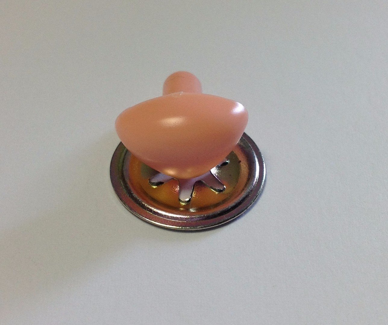 Celloexpress Light Pink Cat/Triangle Nose 18Mm X 13Mm Metal Backs - Teddy Bear & Soft Toy Making Detailed Noses - Pack Of 2
