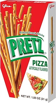 Glico Pretz Biscuit Stick, Pizza Flavored, 1.09 Ounce (Pack of 10)