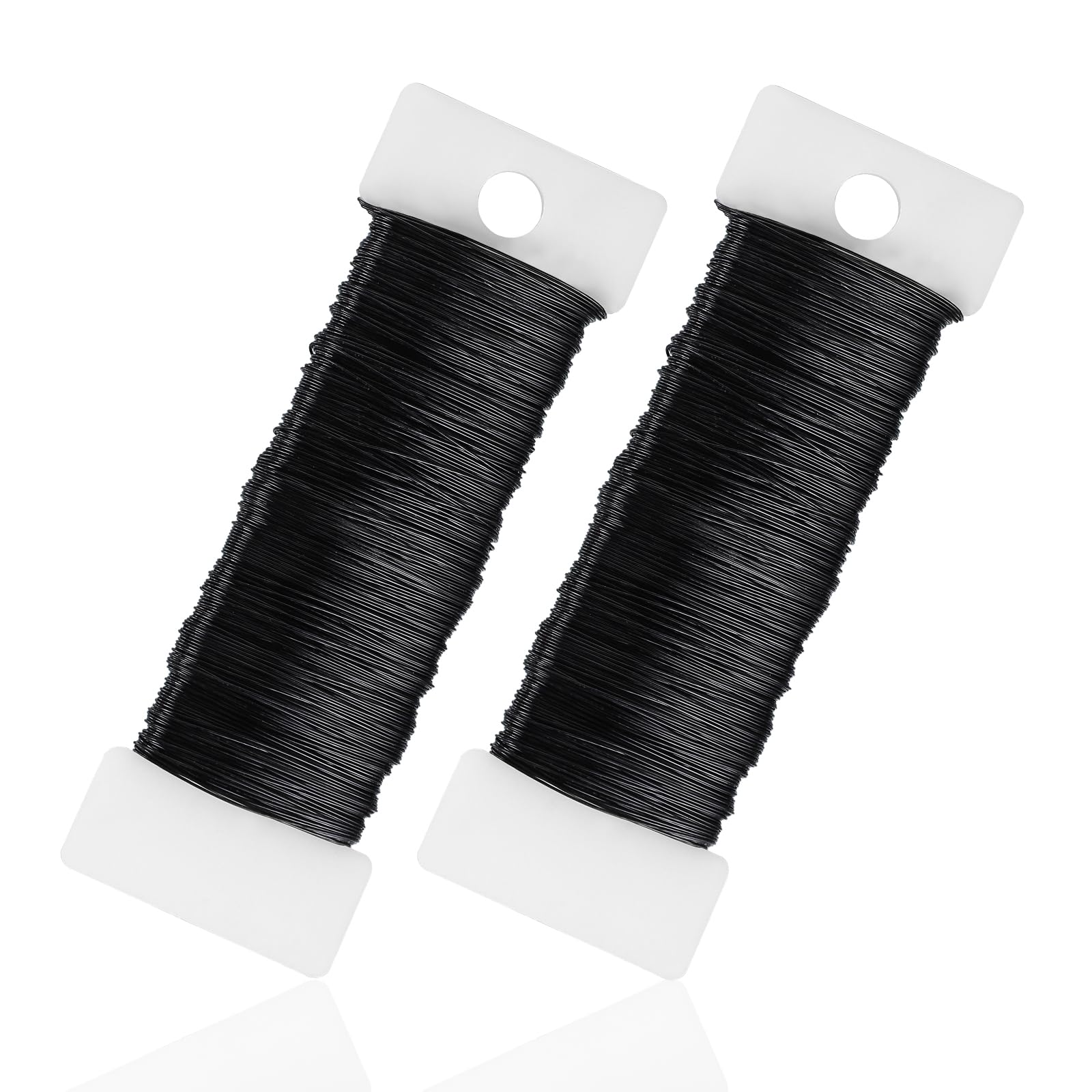 0,35mm x 100m Basteldraht Schwarz, Draht zum Basteln Schmuckdraht Bindedraht Blumendraht Modellierdraht Basteldrähte für Schmuckherstellung Bastelarbeiten
