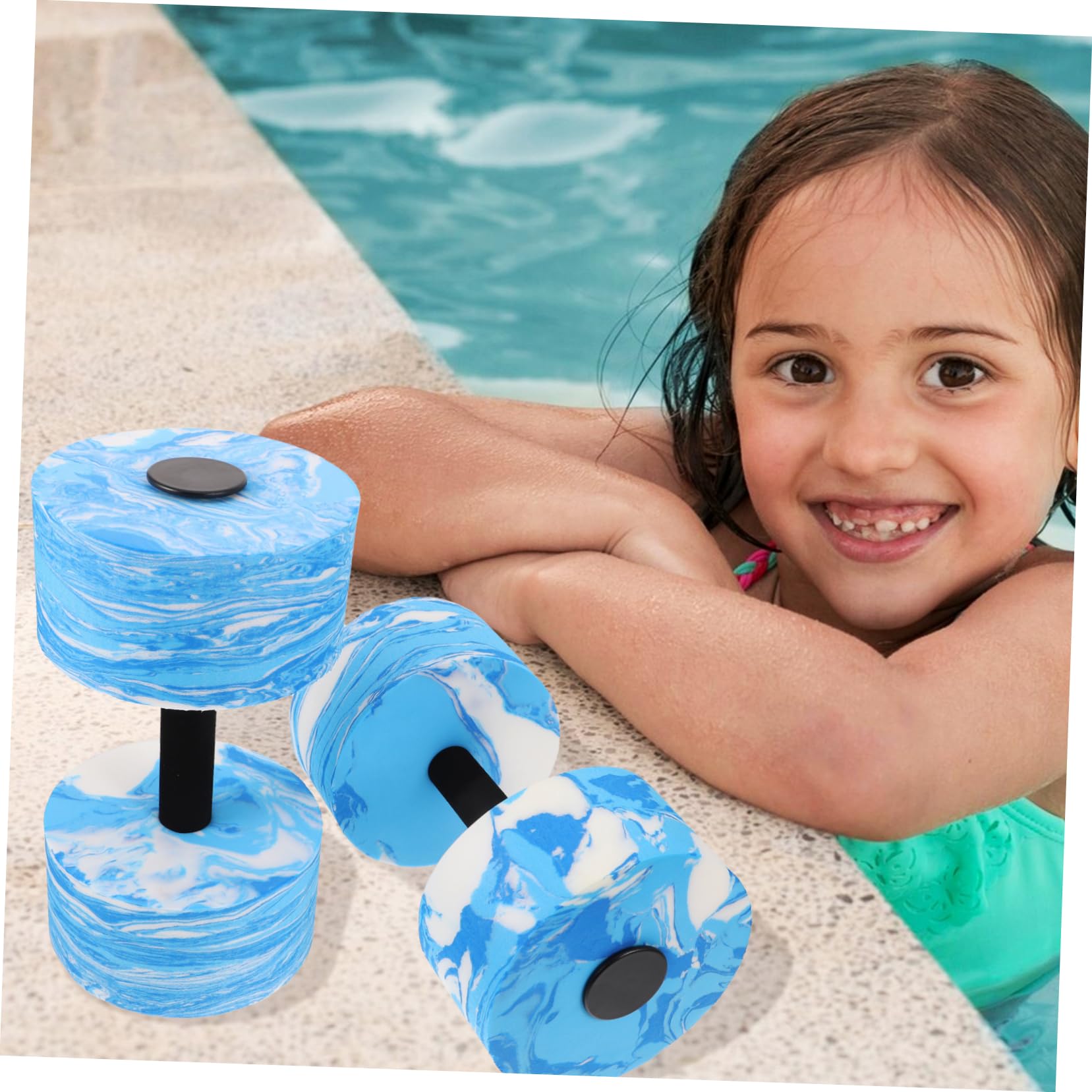 UPKOCH 2 Pezzi Manubri per Piscina Esercizi per Acquatici per Manubri d'Acqua Manubri in Schiuma Manubri per Nuoto Manubri per Acqua Pesi Portatili Forma Bilancieri per Acqua Pesi