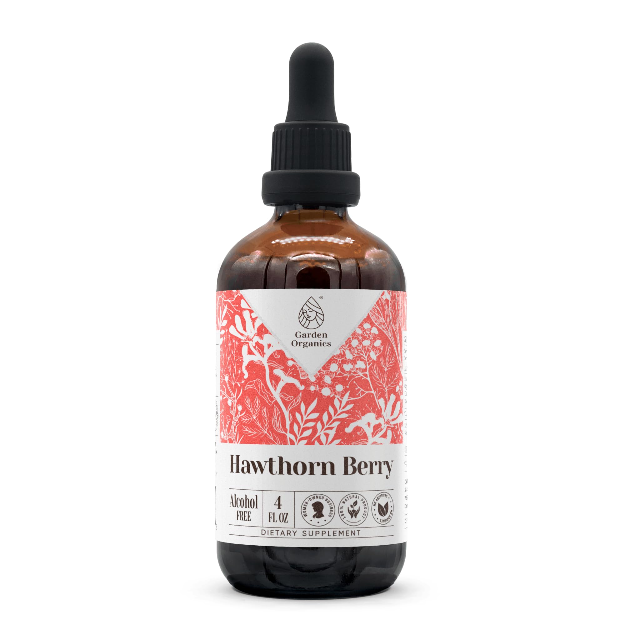 Hawthorn Berry Alcohol-Free Natural Tincture Extract, Immune System Booster, Liquid Drops Made from 100% Hawthorn Berry (Crataegus spp.) Dried Berry (