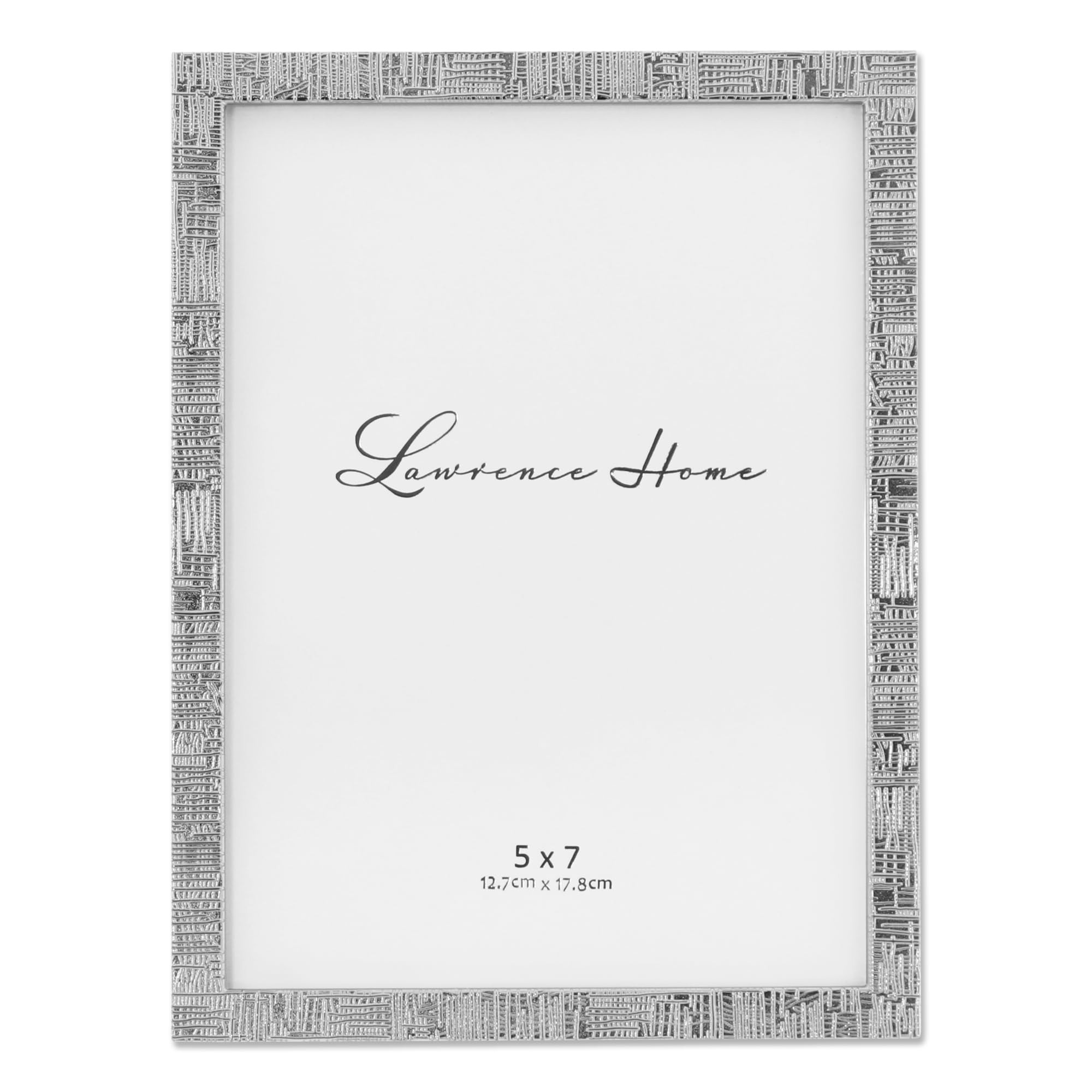 Amazon.com - Lawrence Frames 712457 5x7 Silver Metal Linen
