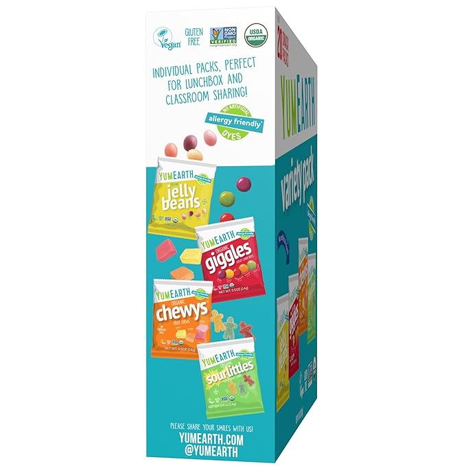 Caja Surtida YumEarth Orgánica - Chicles, Gomitas, Chewys, Agrios - Sin Alérgenos miniatura 8
