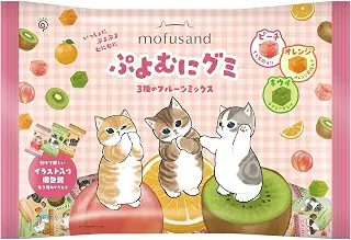 栄光堂ファクトリー mofusandぷよむにグミ 3種のフルーツミックス 160g×6袋