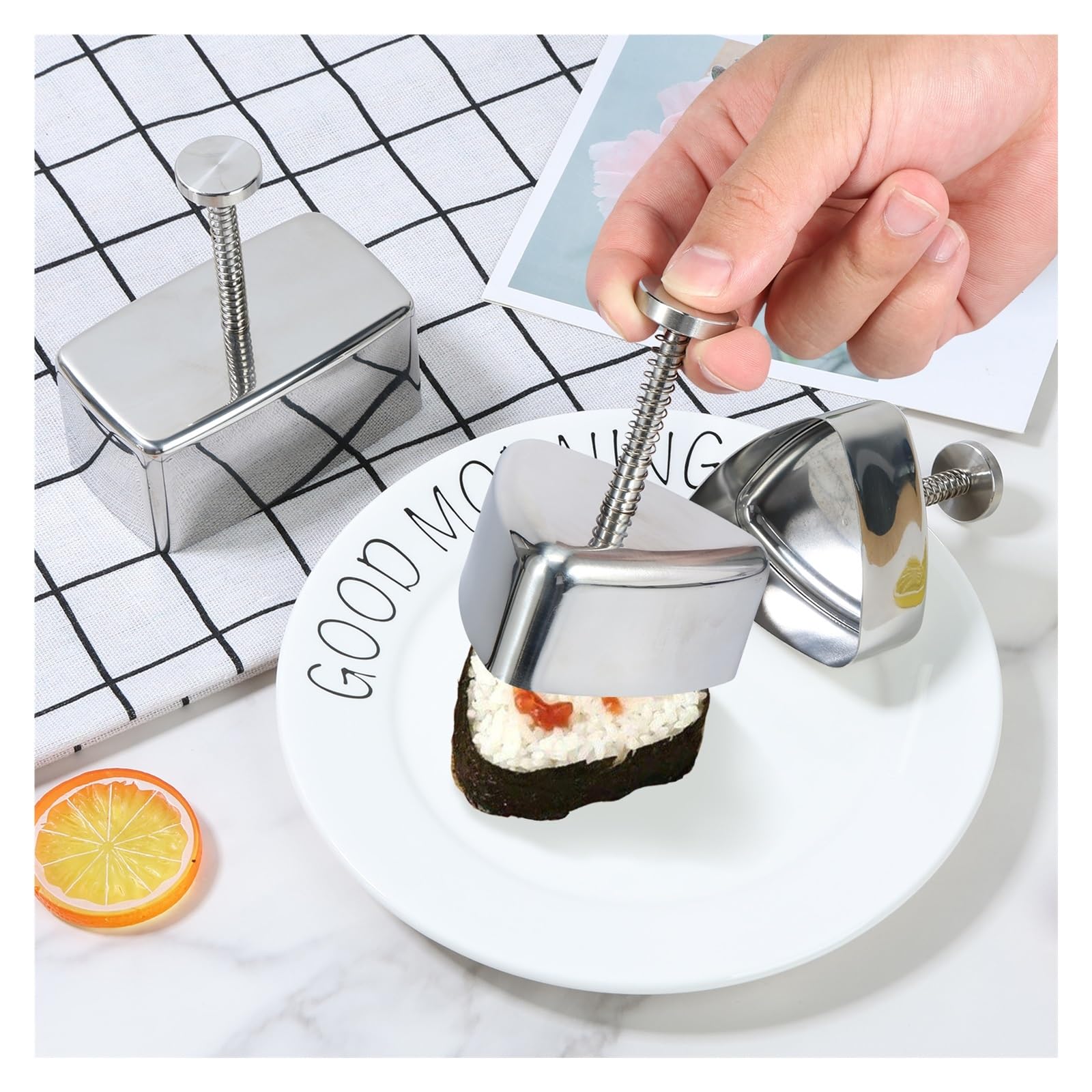 Stampo riso acciaio inox Stampo Onigiri Antiaderente In Acciaio Inossidabile