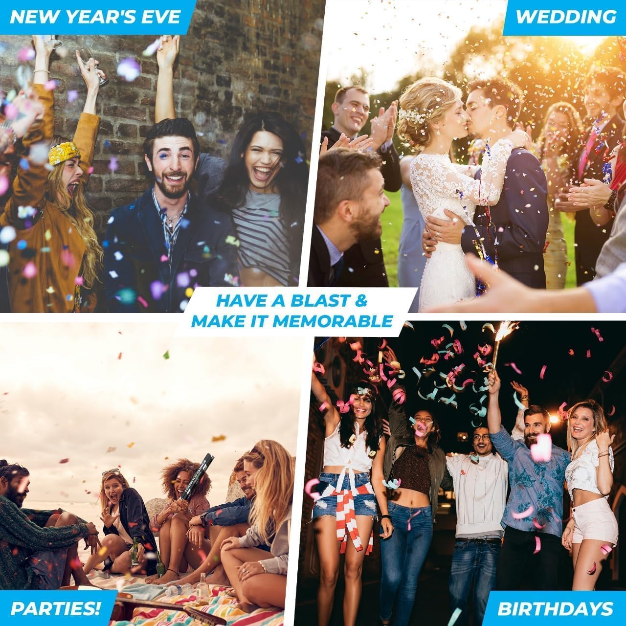 Pink Confetti Paper Bulk 2.2lbs (1kg) – Biodegradable Tissue Confetti | Non-Staining, Lightweight Confetti Refill for Confetti Cannon, Parties, Weddings, Events & Decorations