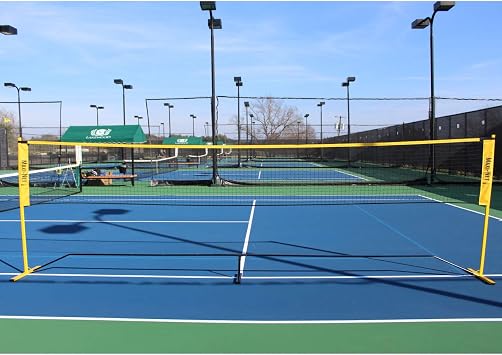 Maxi-Net - 18-Foot Portable Tennis Net | Dependable, Durable and Easy 2 Minute Set Up/Break-Down, No Tools Needed | Adjustable Height for Tennis and Badminton | Durable Zipper Carry Case Included