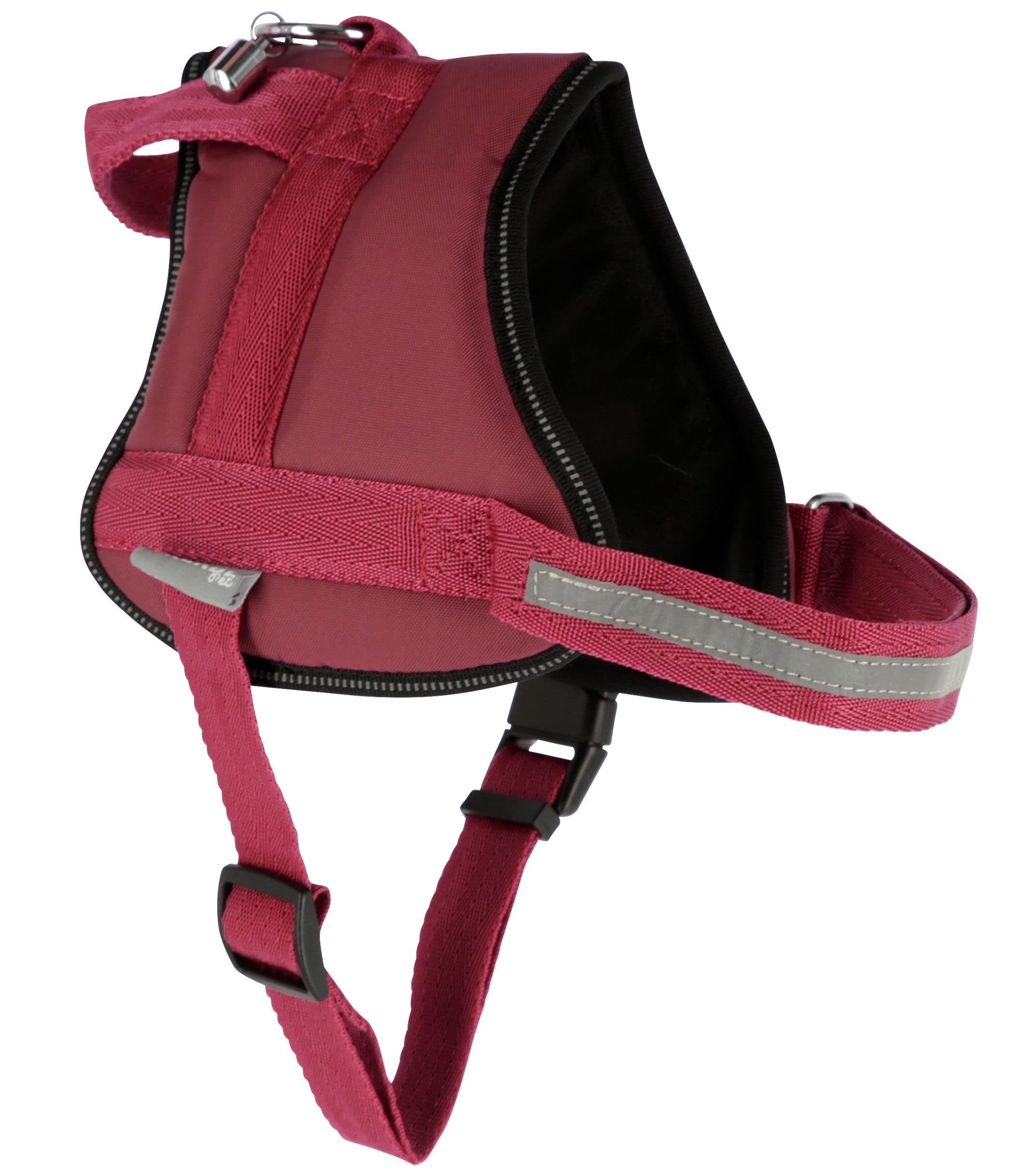 Kerbl Pet Maestro 2.0 Harness Burgundy 38 mm x 83-113 cm with Address Bar, 38 mm x 83X113 cm - Image 3