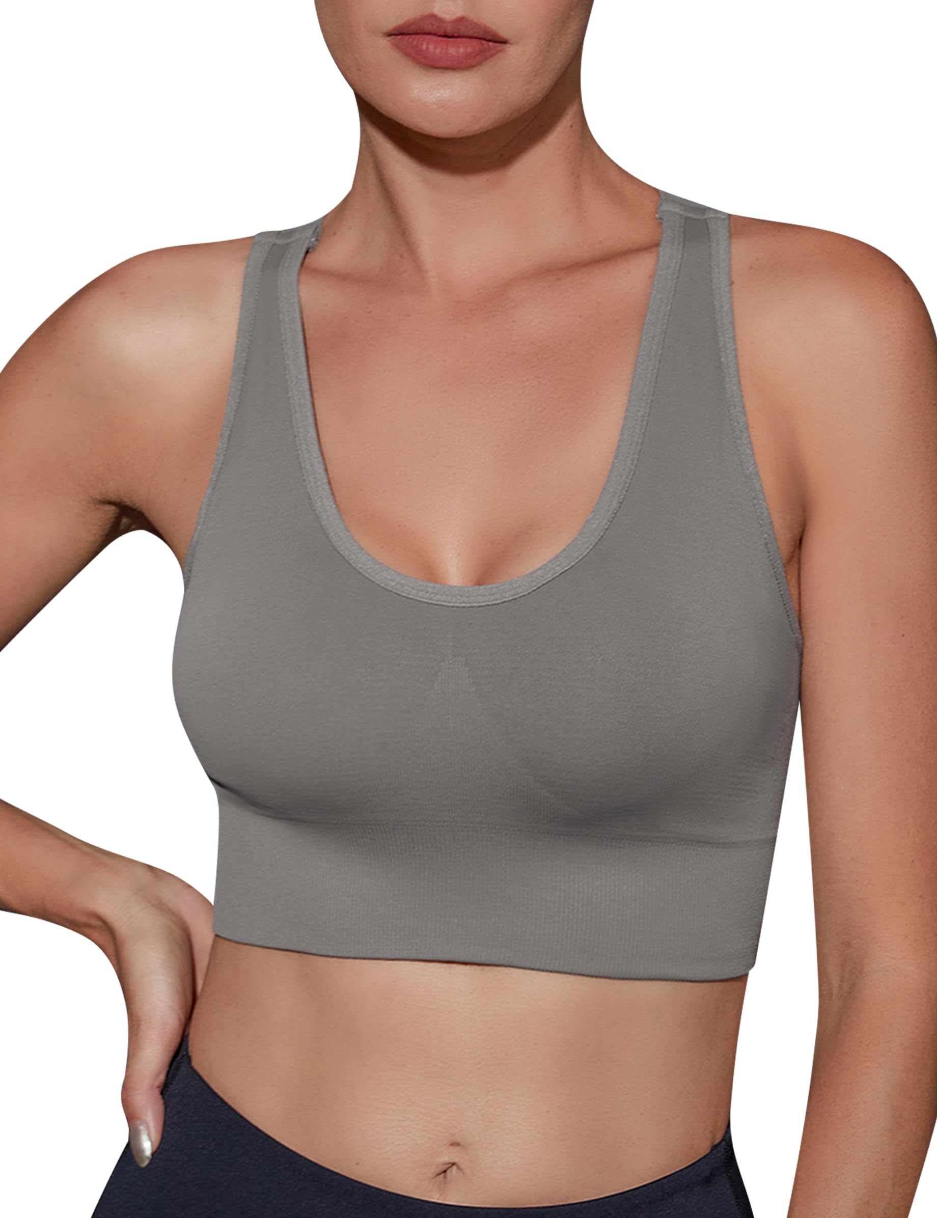 Migcaput Donna Reggiseno Sportivo Reggiseno da Allenamento Senza Ferretto Top Fitness Donna Palestra Imbottito per Ginnastica Yoga