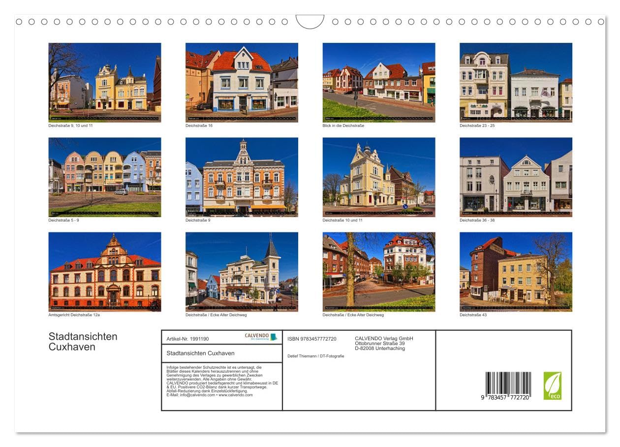 Stadtansichten Cuxhaven (Wandkalender 2026 DIN A3 quer), CALVENDO Monatskalender: Die Deichstraße verbindet das Zentrum von Cuxhaven mit dem alten Hafen und der alten Liebe