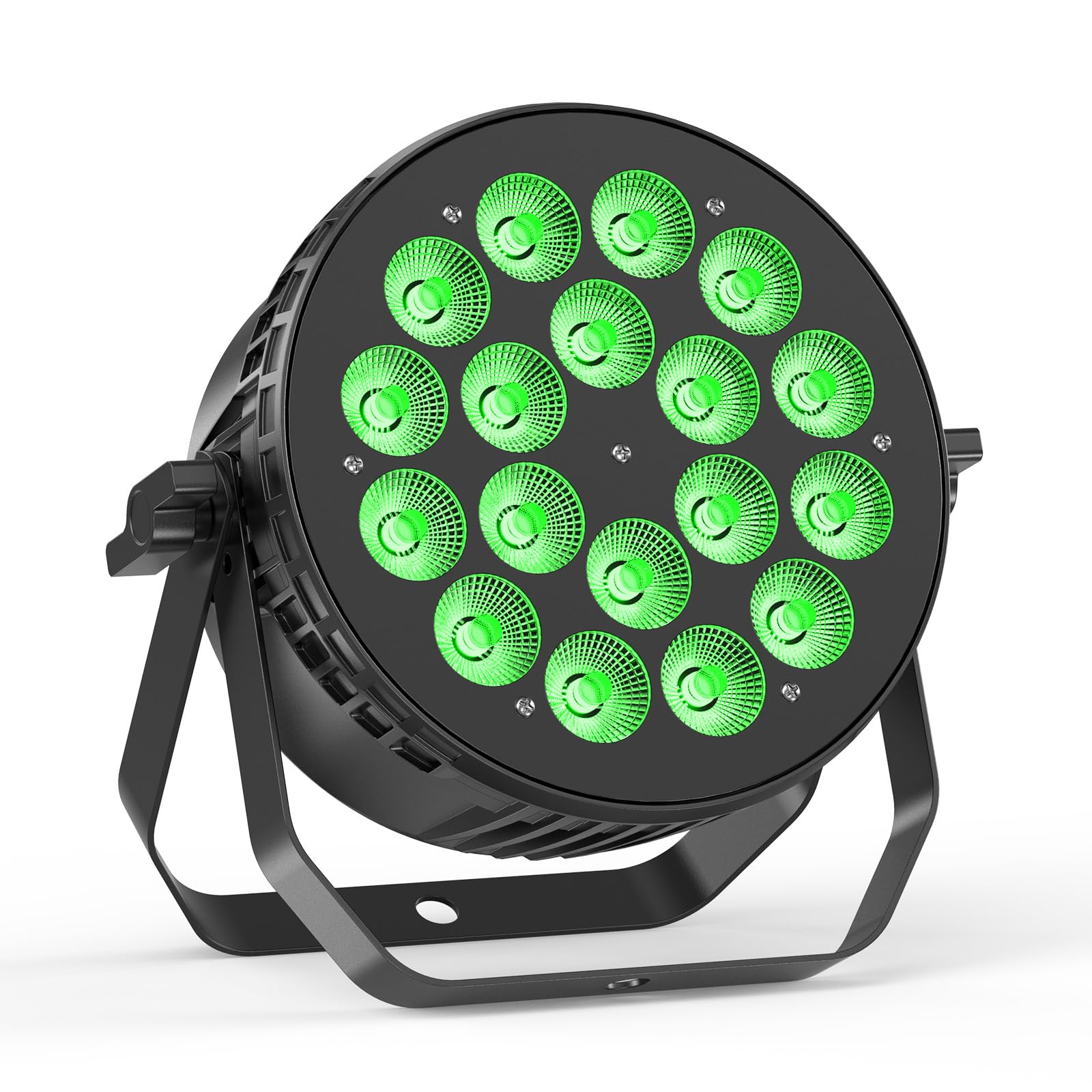 180 W Par LED RGBW, iluminación de escenario de aluminio fundido a presión con DMX512 y control por voz, para fiestas, bodas, bares y Navidad