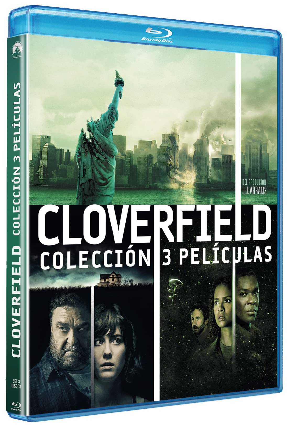 Cloverfield Blu-ray Pack de 3 Películas de Ciencia Ficción y Suspenso