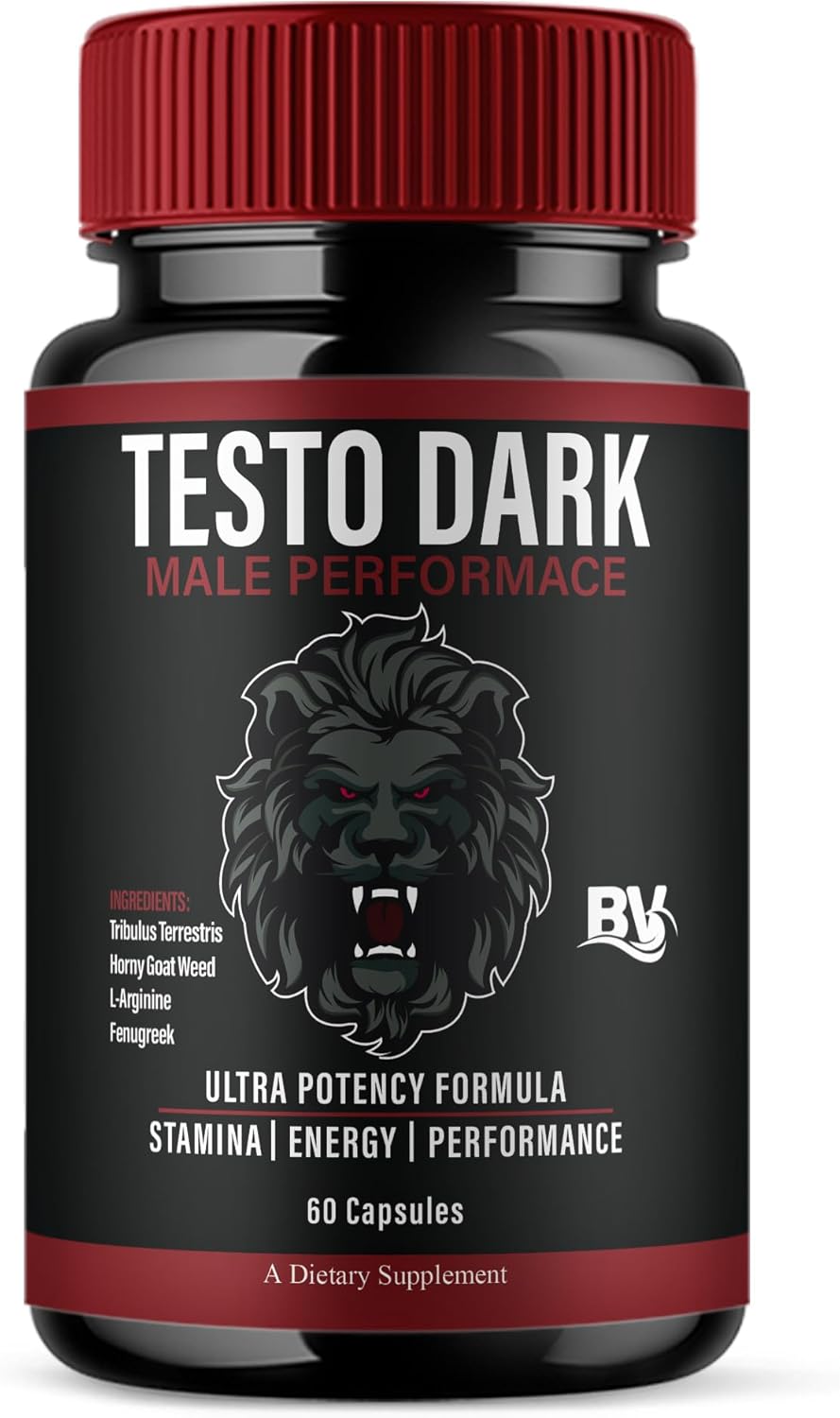 BLUE VIBE TestoDark Premium Wellness & Advanced Health Management Supplement Pills, TestoDark Maximum Strength Daily Health Support & Overall Wellness Formula Supplement Tablets (60 Capsules)