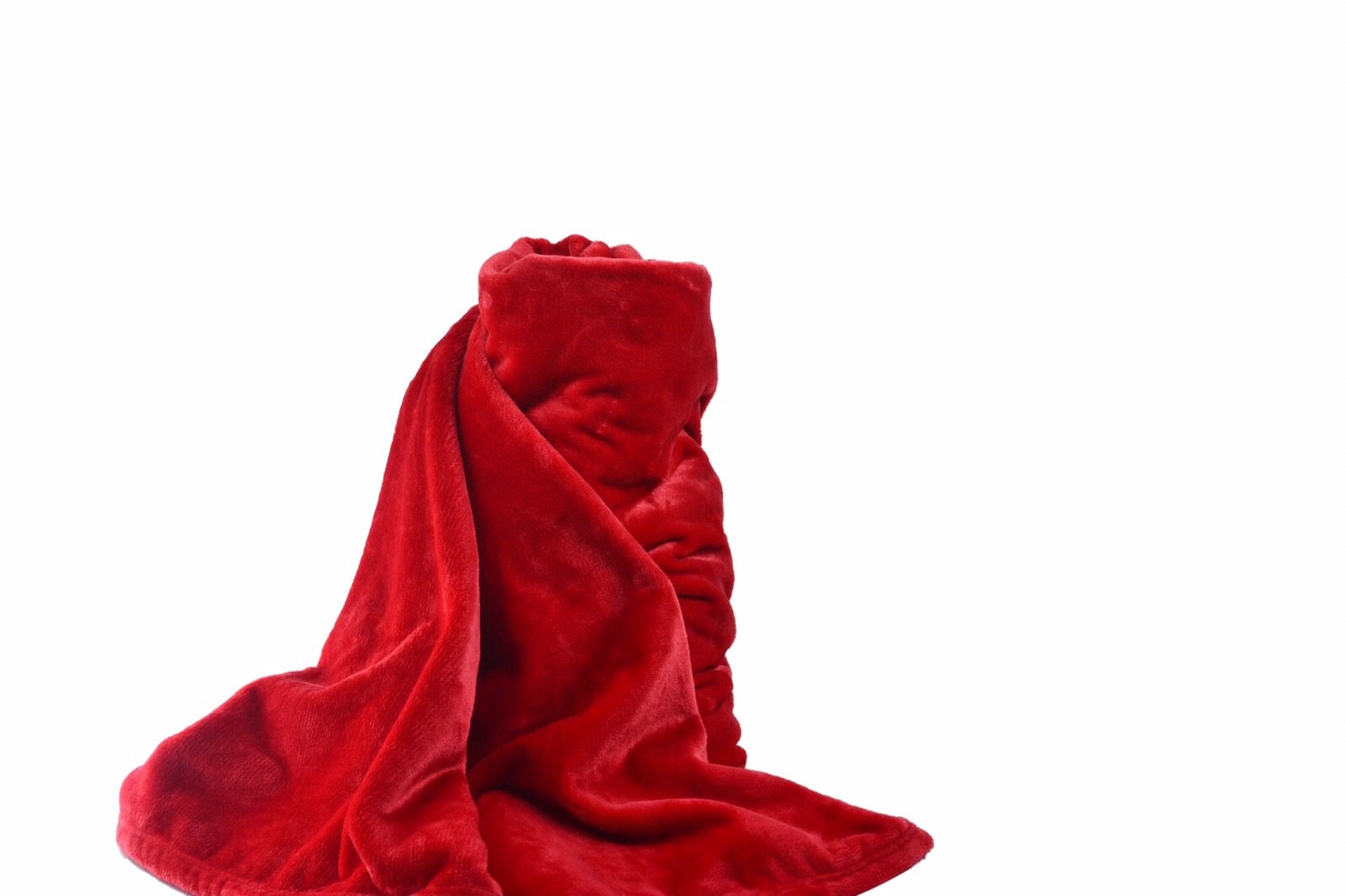 Dreamscene Red Mink Throw Faux Fur Blanket - 200 X 240Cm