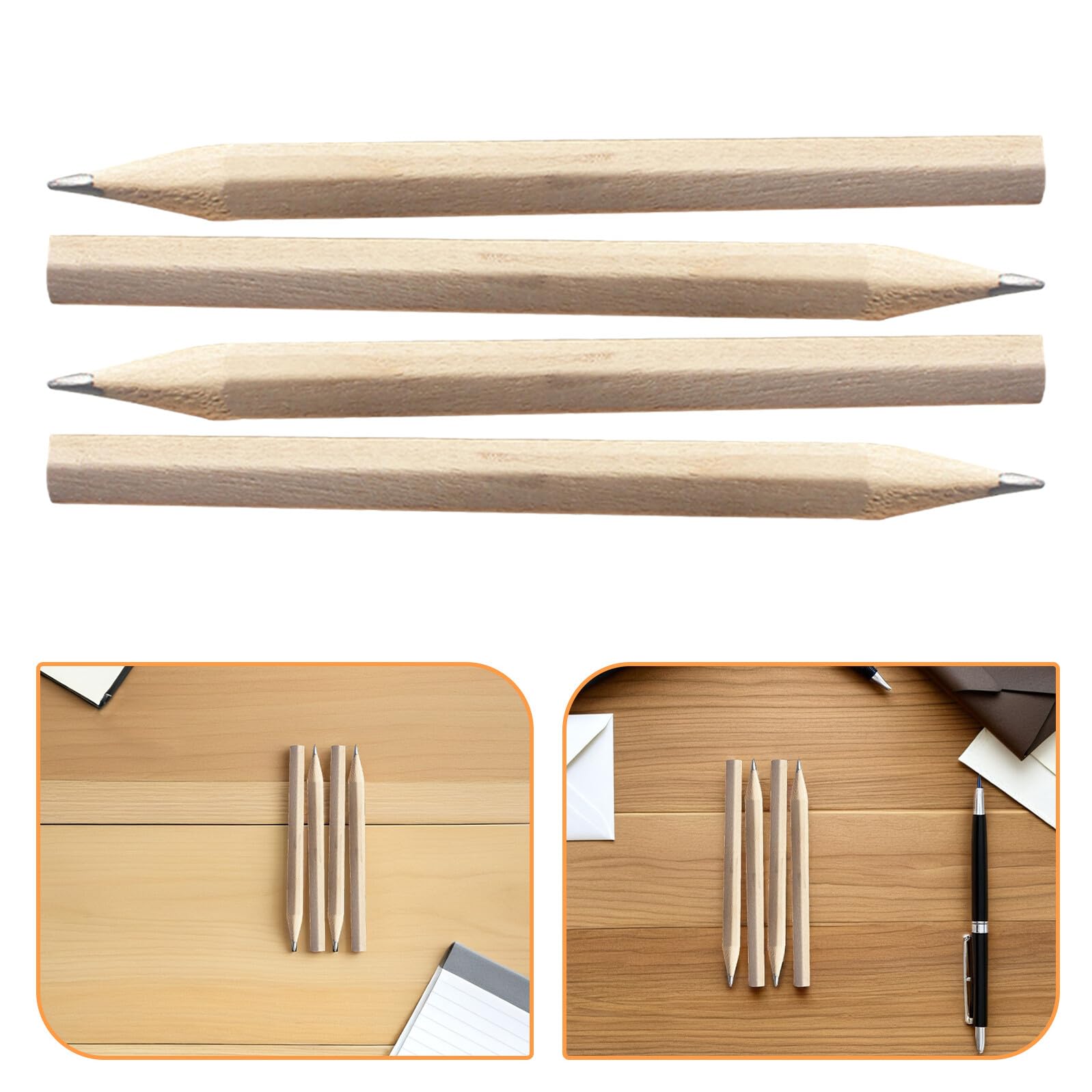 HOMSFOU 200pezzi Mini Matite in Legno da Matite Corte Hb per Disegno e Scrittura per Scuola Materna e Attività Creative Forniture Scolastiche Ufficio