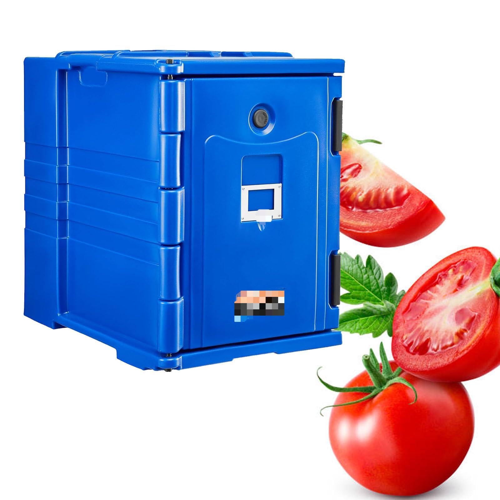 Bolsa de transporte de alimentos aislada con ruedas, caja de entrega térmica portátil para eventos al aire libre, cafetería, catering y fiestas, calentadores apilables