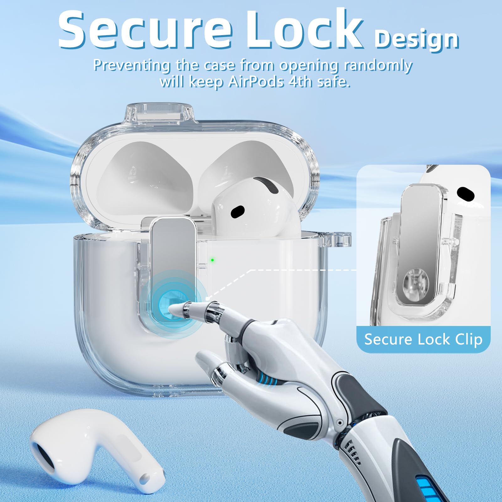 Amazon | (セーフティロック付き) AirPods 4 ケース クリーナーキット