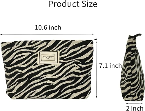 Miniatura 2 de Bolsas de cosméticos, bolsas de maquillaje, bolsa de maquillaje de viaje, bolsa de maquillaje de lona de gran capacidad, bolsa de aseo de viaje,