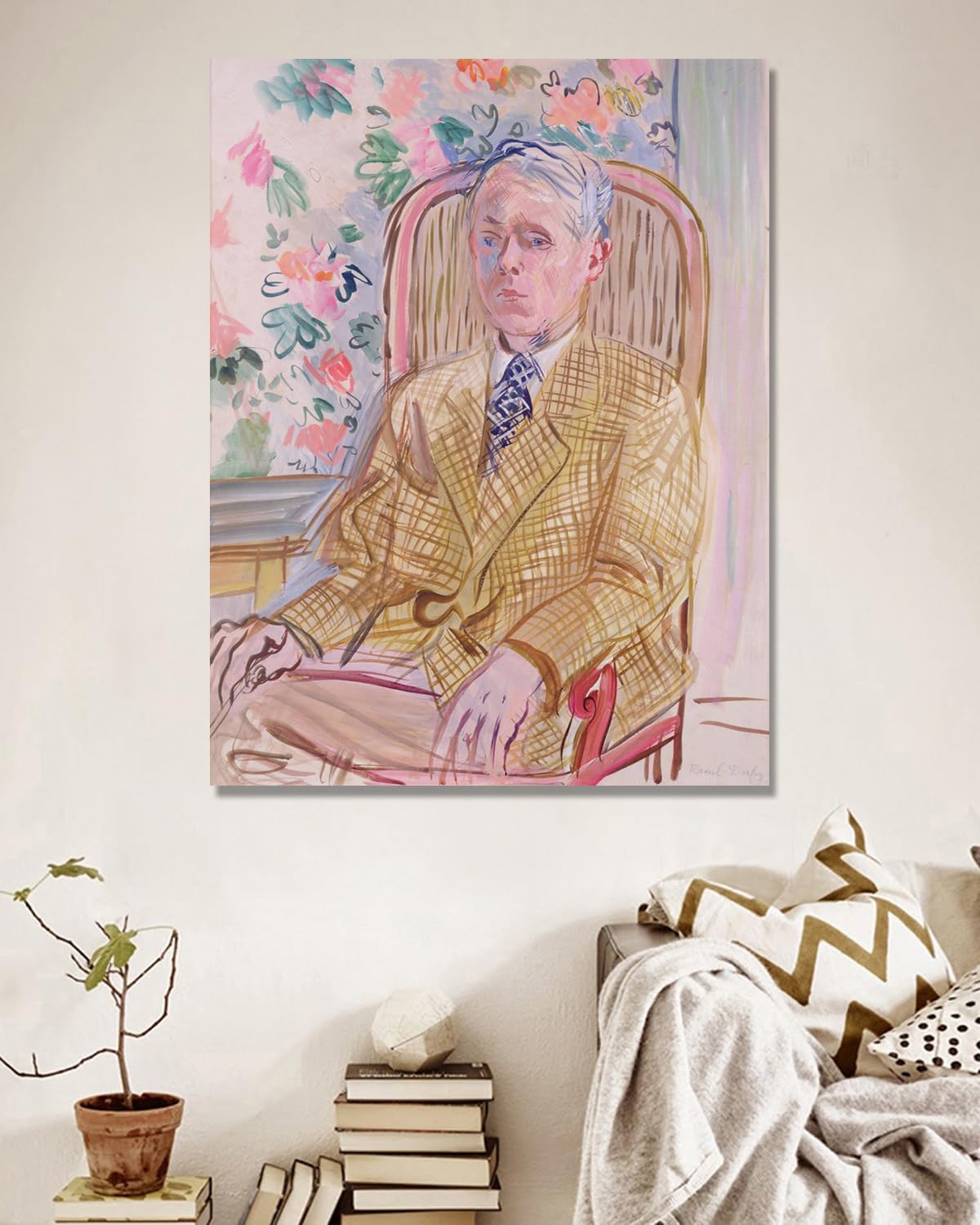 Raoul Dufy nadruki (autoportret 3), plakat podróżny w stylu vintage, sztuka impresjonistyczna, obraz ścienny na płótnie do dekoracji domu, 30 x 40 cm, tylko płótno