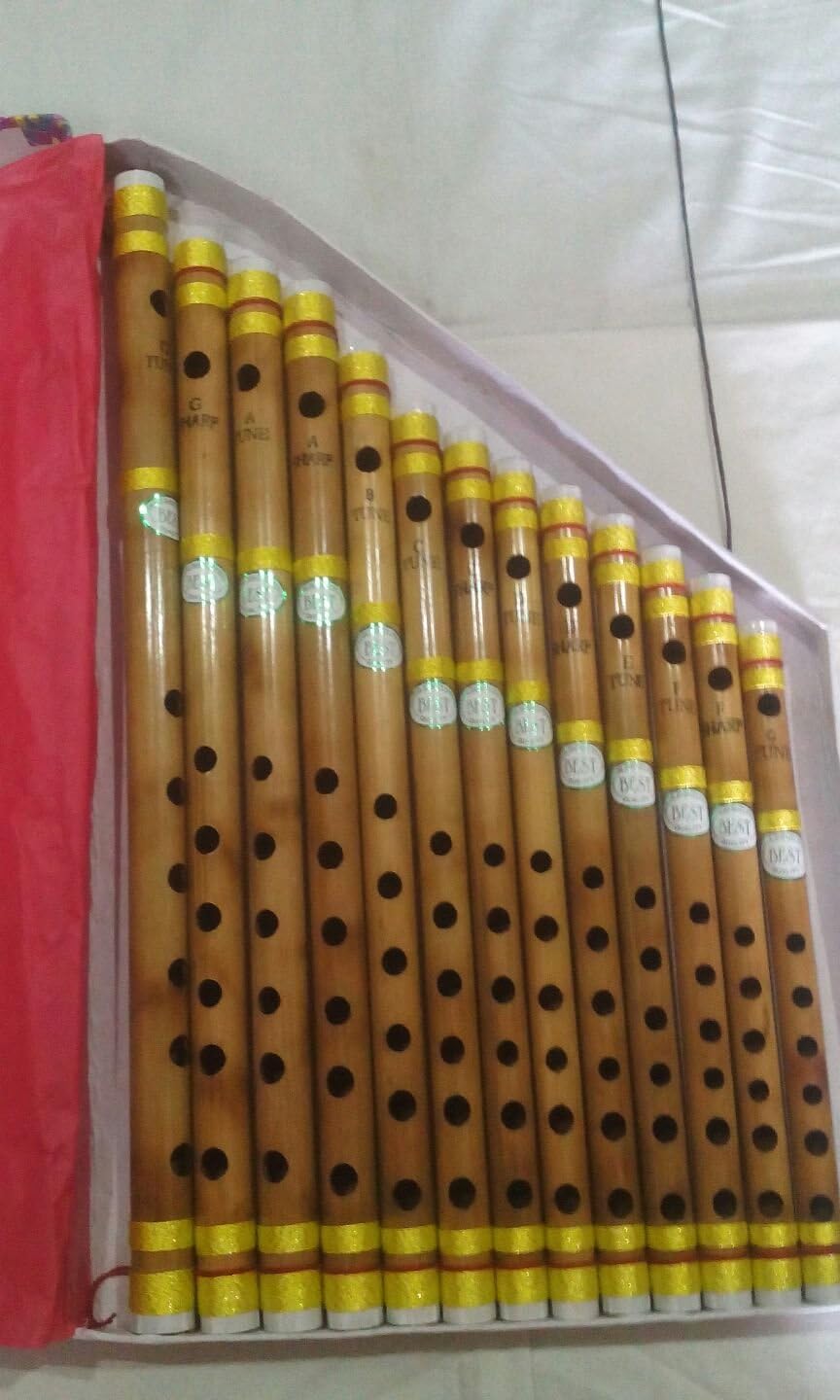 Set of 13 Bamboo Flute Wooden Flute with Different Scales