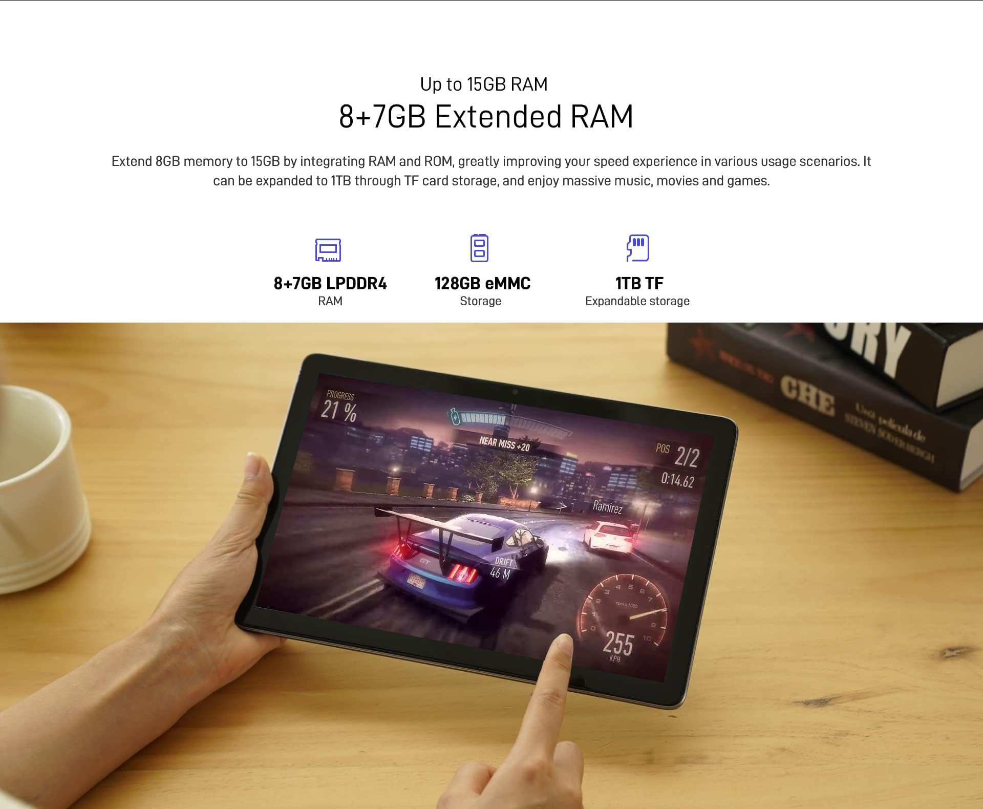 T10 10.1 8GB/128GB Niebieski - Tablet Marka