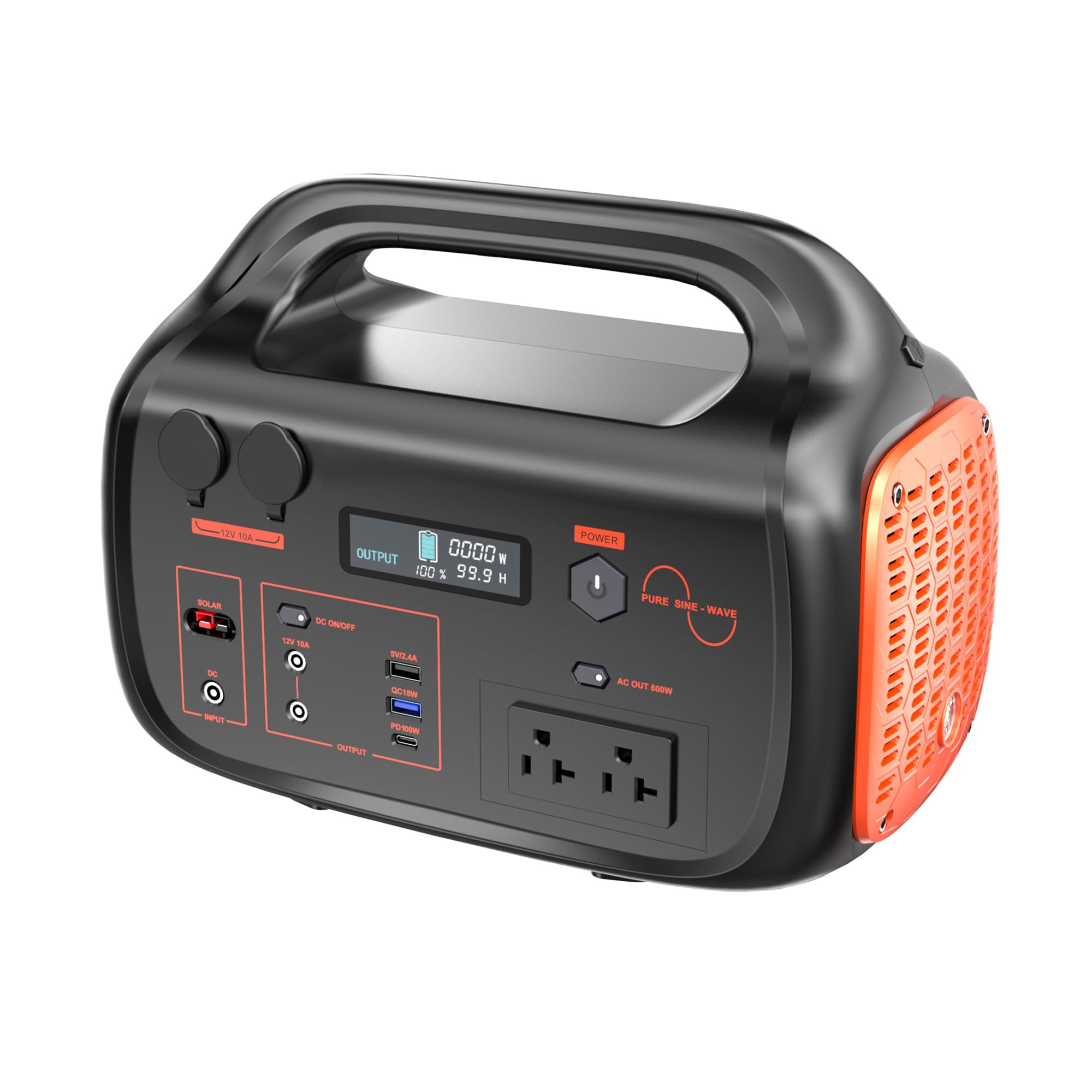 Amazon.com: Portable Power Station 600 watt, 600W Solar