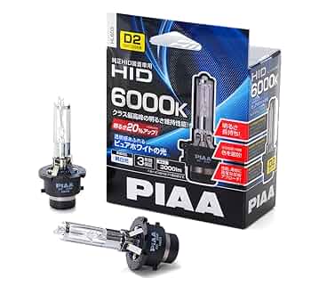 PIAA D2 HIDバルブ 6000K 3000lm新品 楽天市場】PIAA ヘッドライト用 HIDバルブ 純正交換用 6000K 高