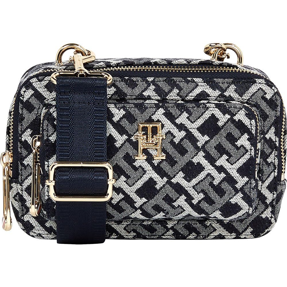 Tommy Hilfiger Iconic Tommy Camera Bag AW0AW14174, Bolsos Cruzados Mujer, Denim (Denim), OS