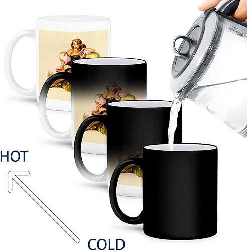 Miniatura 4 de 3dRose Taza "Print Of Elvgren Pinup With Champagne", 11 oz, NULL